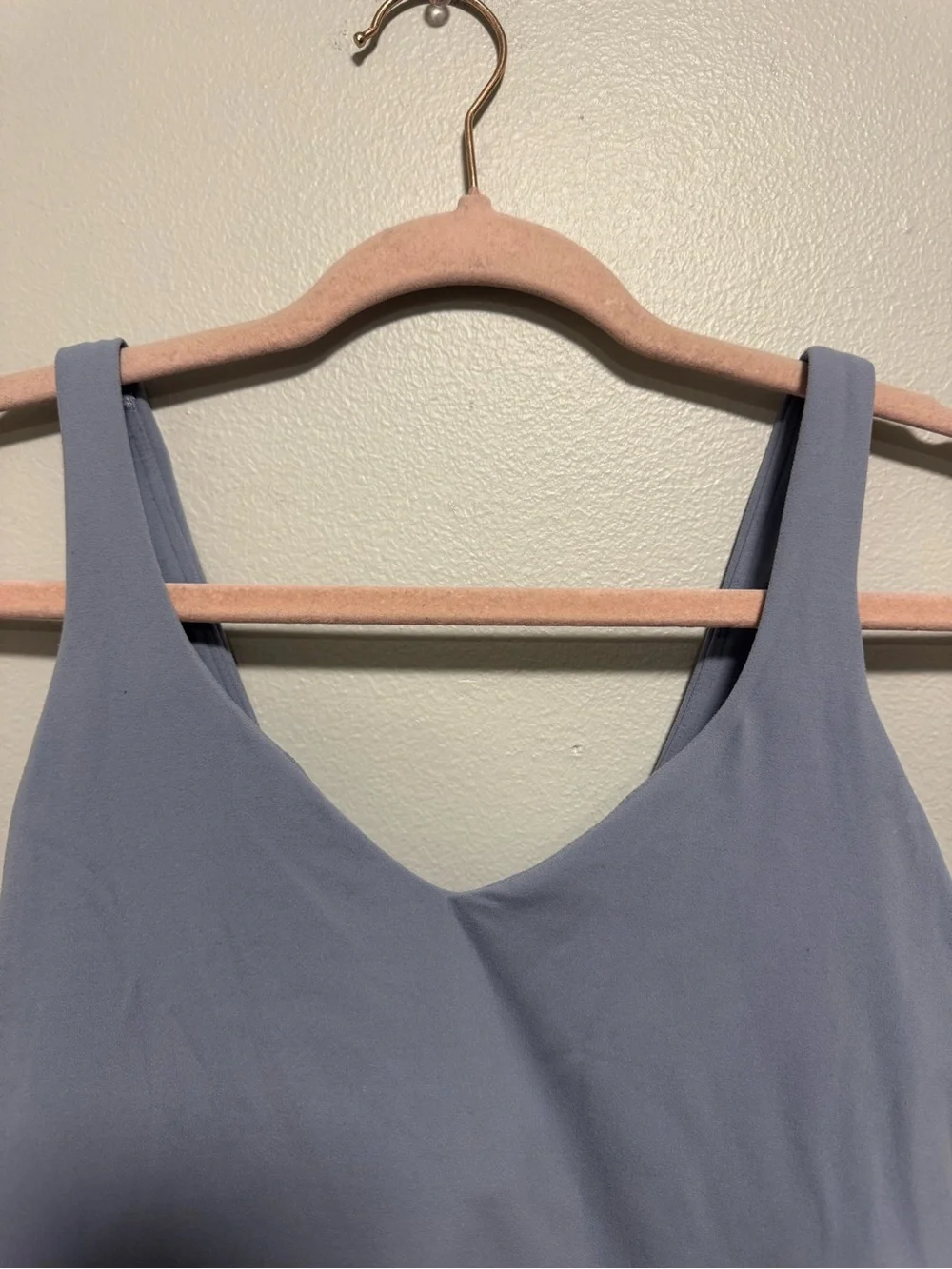 Lululemon Cropped Align Light Blue Gray Tank Top